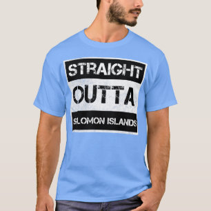 Straight Outta Solomon Islands Traveler Gift Count T-Shirt