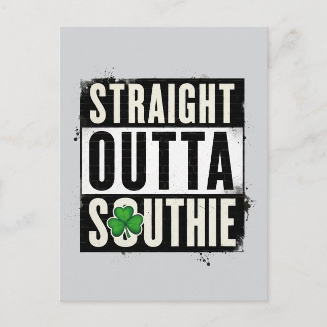 Straight Outta Southie Postcard (Front)