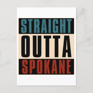 Straight Outta Spokane Washington WA Postcard