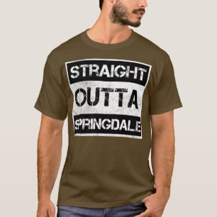 Straight Outta Springdale city Arkansas Vintage Di T-Shirt