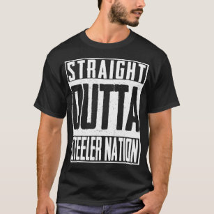 Straight Outta Steeler Nation Men's Football T-shirt -   Denmark