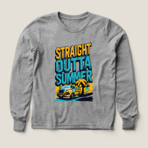 Straight Outta Summer – Retro Back-to-School Tri-Blend Shirts