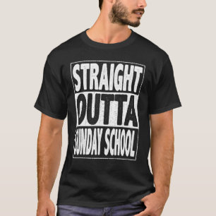 Straight Outta Sunday School Funny Graduate 2022 G T-Shirt