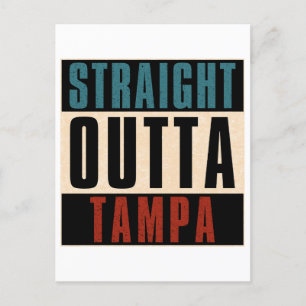 Straight Outta Tampa Florida FL Holiday Postcard
