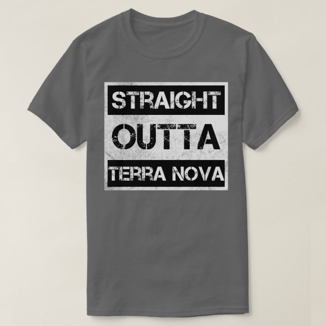 Straight Outta Terra Nova National Park Canada Vin T-Shirt (Design Front)