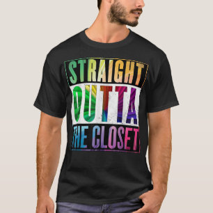 Straight Outta The Closet Gay Pride LGBT T-Shirt