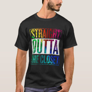 Straight Outta The Closet LGBT Gay Pride T-Shirt