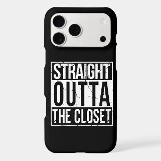 Straight Outta The Closet LGBT Gift T-Shirt iPhone 17 Pro Max Case