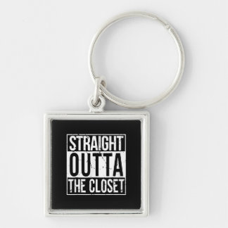 Straight Outta The Closet LGBT Gift T-Shirt Keychain