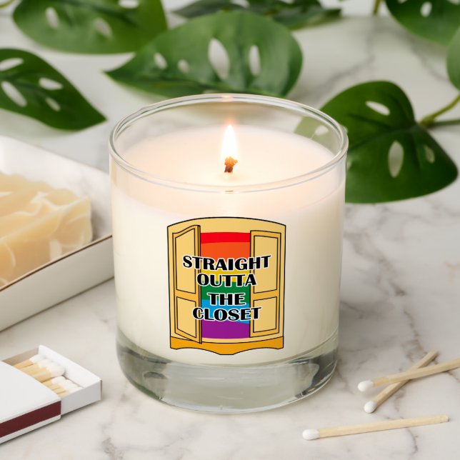 Straight Outta The Closet Scented Candle (Lit)