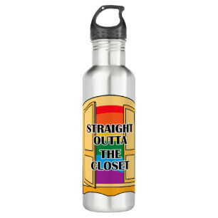 Straight Outta The Closet Stainless Steel Water Bottle