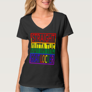 Straight Outta The Goat Locker Navy Chief Rainbow T-Shirt