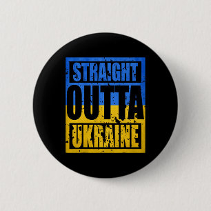 Straight Outta Ukraine Button