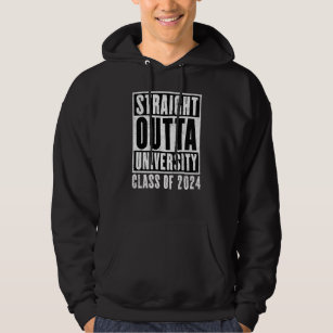 Straight Outta University 2024 (Distressed) Hoodie