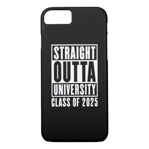 Straight Outta University Class of 2025 iPhone 87 Case
