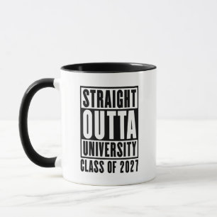 Straight Outta University Class of 2027 Mug