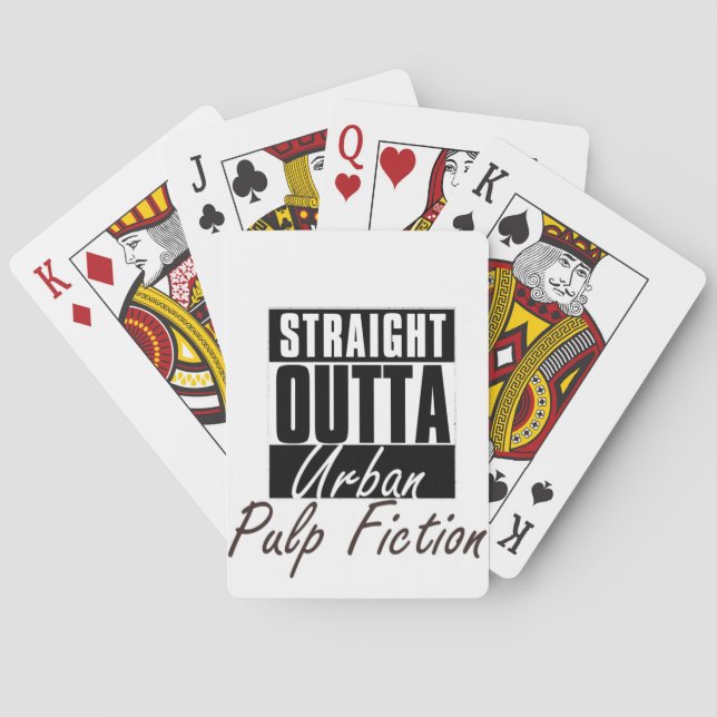 Straight Outta urban Pulp Fiction Poker Cards (Back)