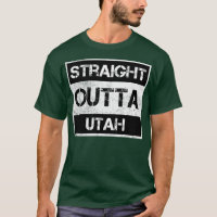 Straight Outta Utah UT Vintage Distressed Souvenir