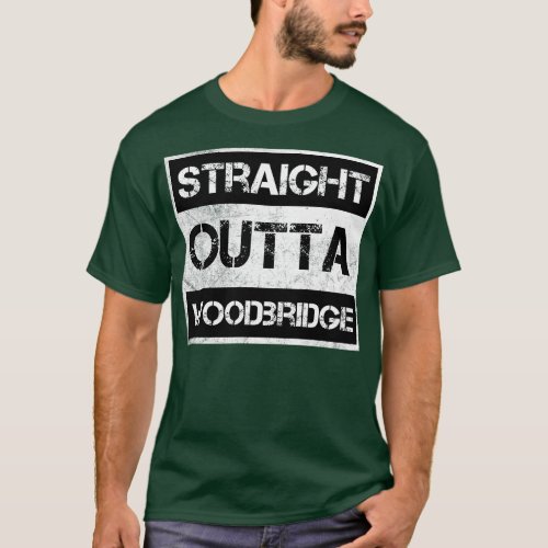 Straight Outta Woodbridge New Jersey Vintage Distr T_Shirt