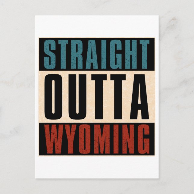 Straight Outta Wyoming Michigan MI Postcard (Front)