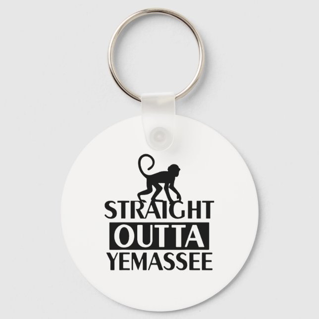 Straight Outta Yemee  Keychain (Front)