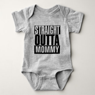 STRAIGHT OUTTA "YOUR TEXT" CUSTOM BABY BODYSUIT