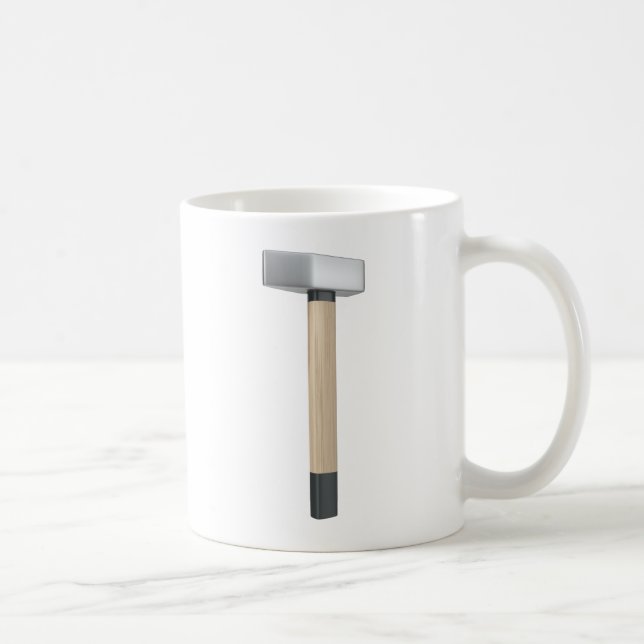 Straight peen hammer coffee mug (Right)