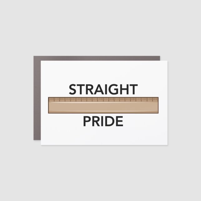 Straight Pride Car Magnet (Front)