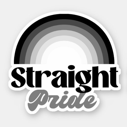 Straight Pride Graynbow Sticker
