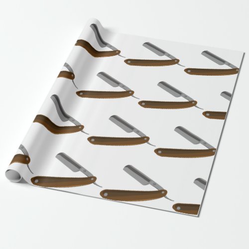 Straight Razor Wrapping Paper