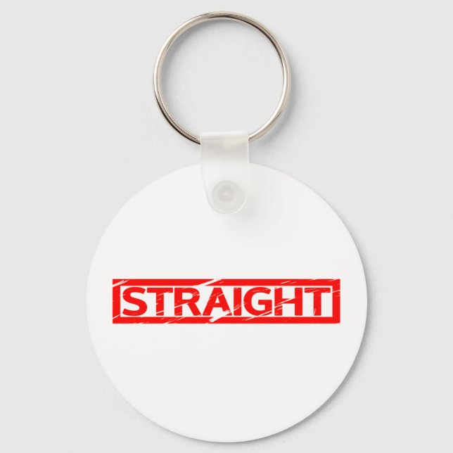 Straight Stamp Keychain (Front)