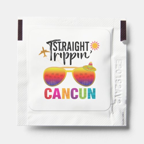 Straight Trippin Cancun Mexico Travel Vacation  Hand Sanitizer Packet