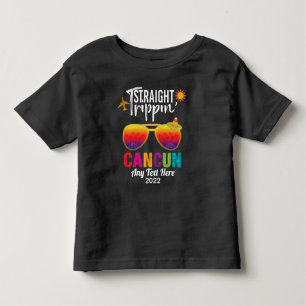 Straight Trippin Cancun Mexico Travel Vacation Toddler T-shirt