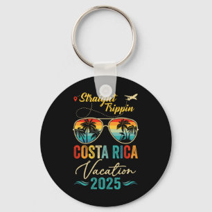 Straight Trippin Costa Rica 2025 Family Summer Vac Keychain