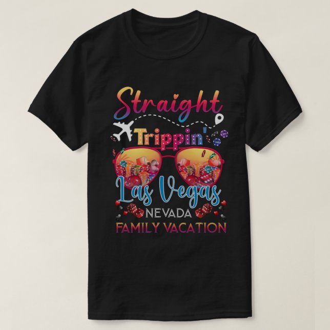 Straight Trippin Las Vegas, Nevada T-Shirt (Design Front)