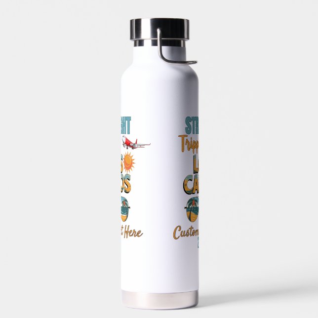Straight Trippin' Los Cabos 2025 Fun Vacation Water Bottle (Left)