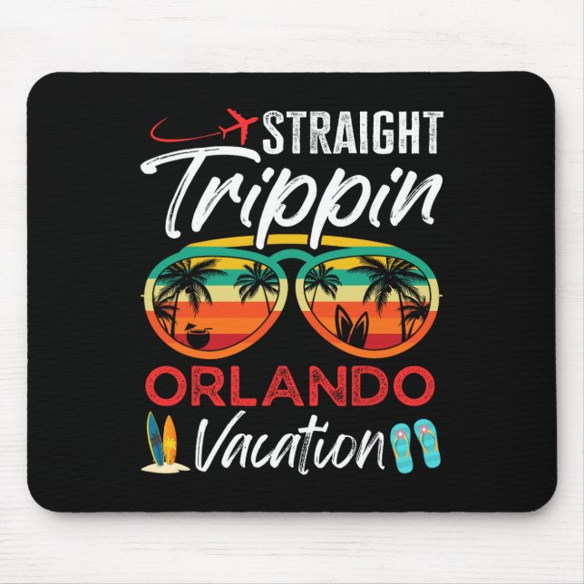 Straight Trippin Orlando Couples Family Vacation G Mouse Pad (Front)