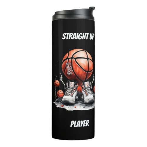Straight Up Basketball Player Thermal Tumbler