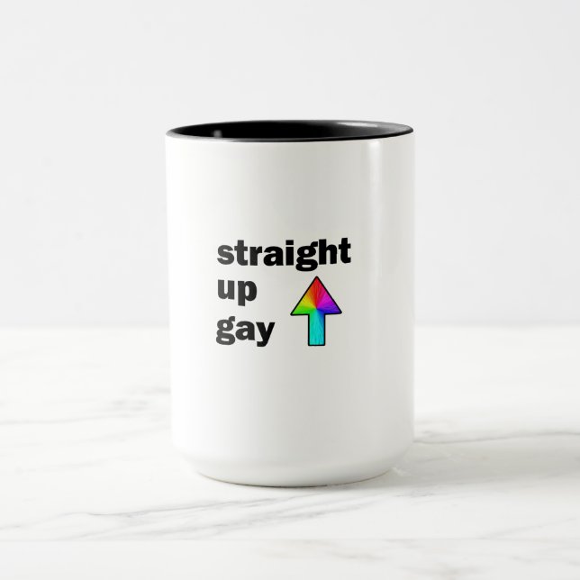 Straight Up Gay Mug (Center)