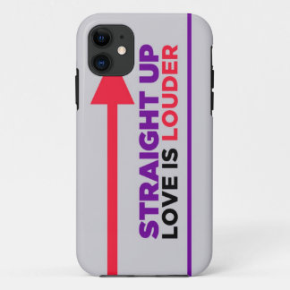 Straight Up Love is Louder iPhone Case