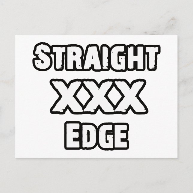 Straightedge Postcard (Front)