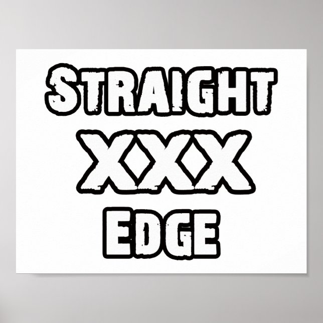 Straightedge Poster (Front)