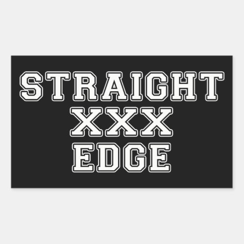 Straightedge Rectangular Sticker