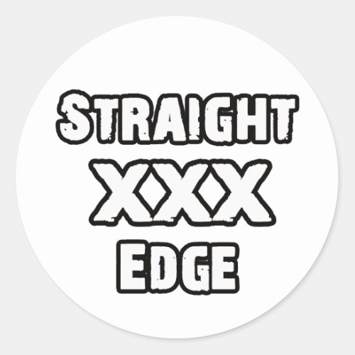 Straightedge sticker