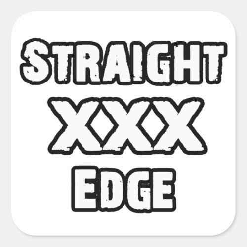 Straightedge sticker