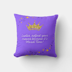 Straighten your crown by Sommer Hamilton Throw Pillow