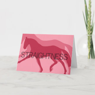 STRAIGHTNESS 5x7 GREETING CARD