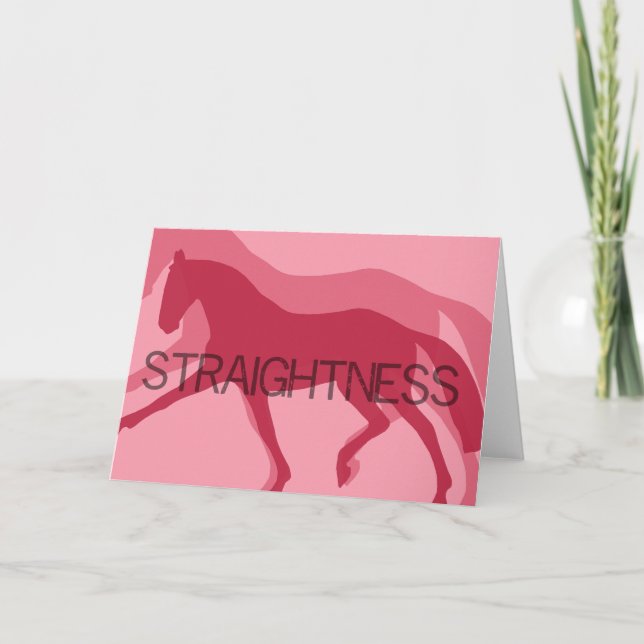 STRAIGHTNESS 5x7 GREETING CARD (Front)