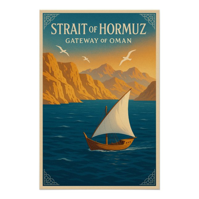 Strait of Hormuz – Gateway of Oman Poster (Front)
