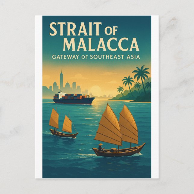 Strait of Malacca – Gateway of Southeast Asia Postcard (Front)